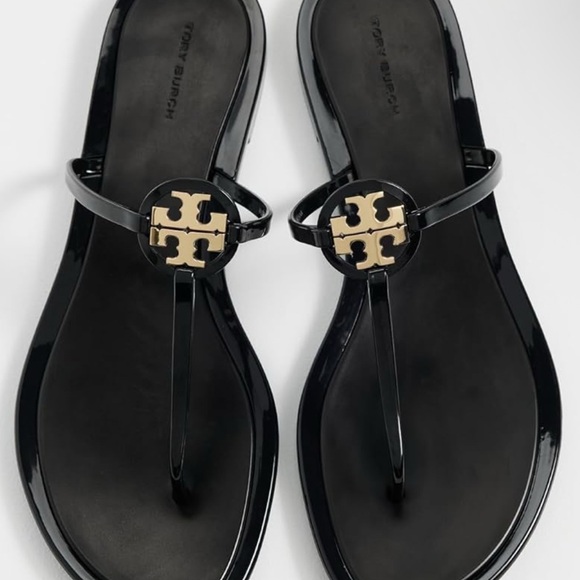 Tory Burch Shoes - Tory Burch Black and Gold Sandals